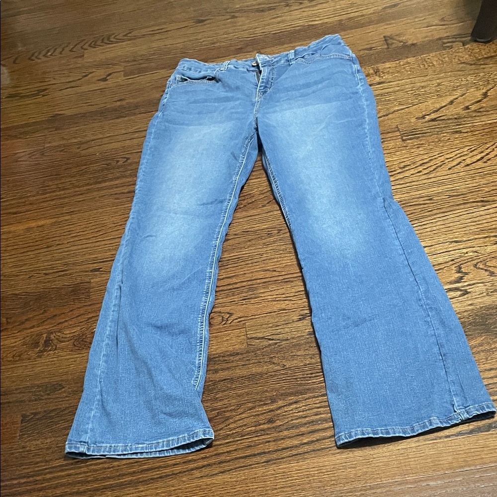 Royalty For Me Light Blue Flare Jeans